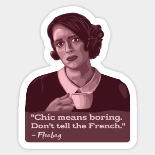 Fleabag Portrait and Quote Sticker